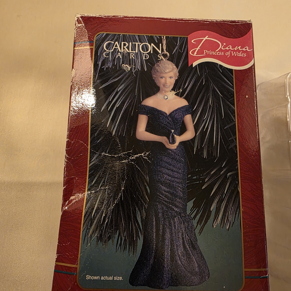 Carlton Cards Elegant Strapless Blue Dress Figurine